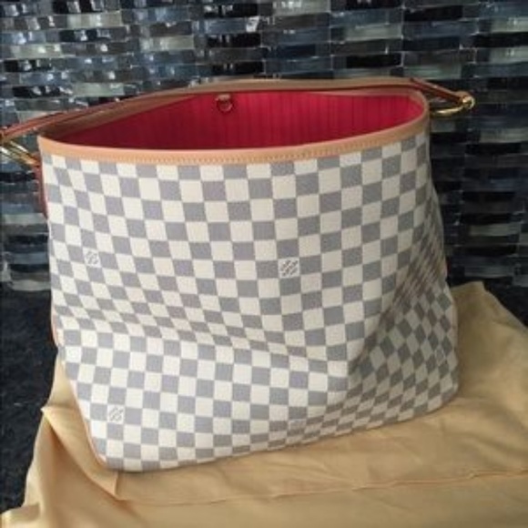 Louis Vuitton Handbags - HOT Pink Delightful MM Damier Azure